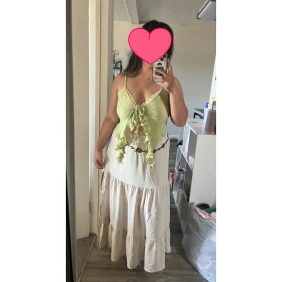 Cider Sage Green Ruffled Lace Tank Top – NWOT – Size XL - Picture 10 of 14